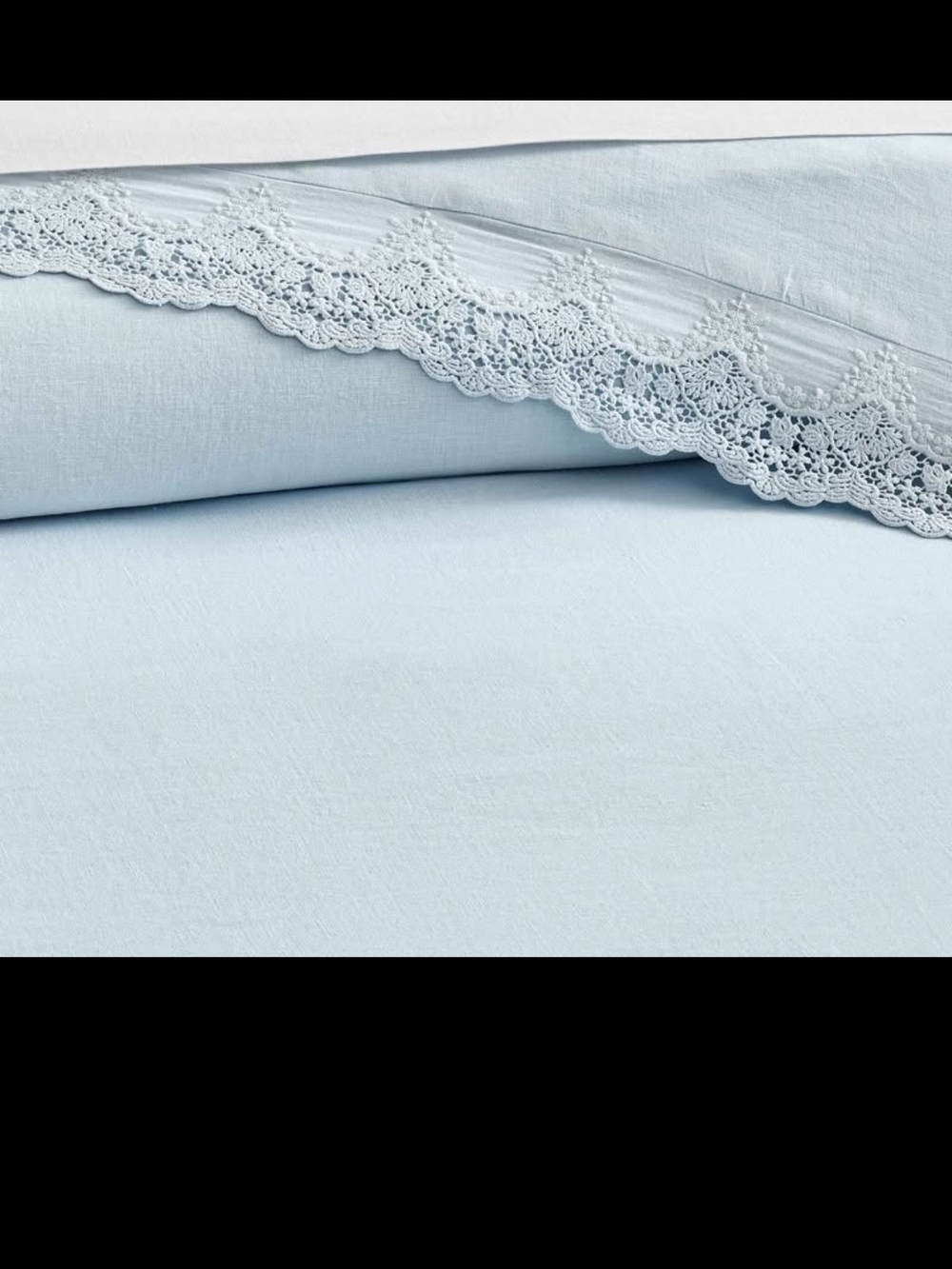 Gorgeous Love Shack Fancy Lace Duvet King White